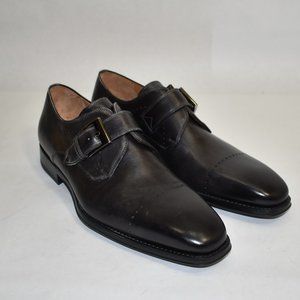 magnanni carey leather monk loafer